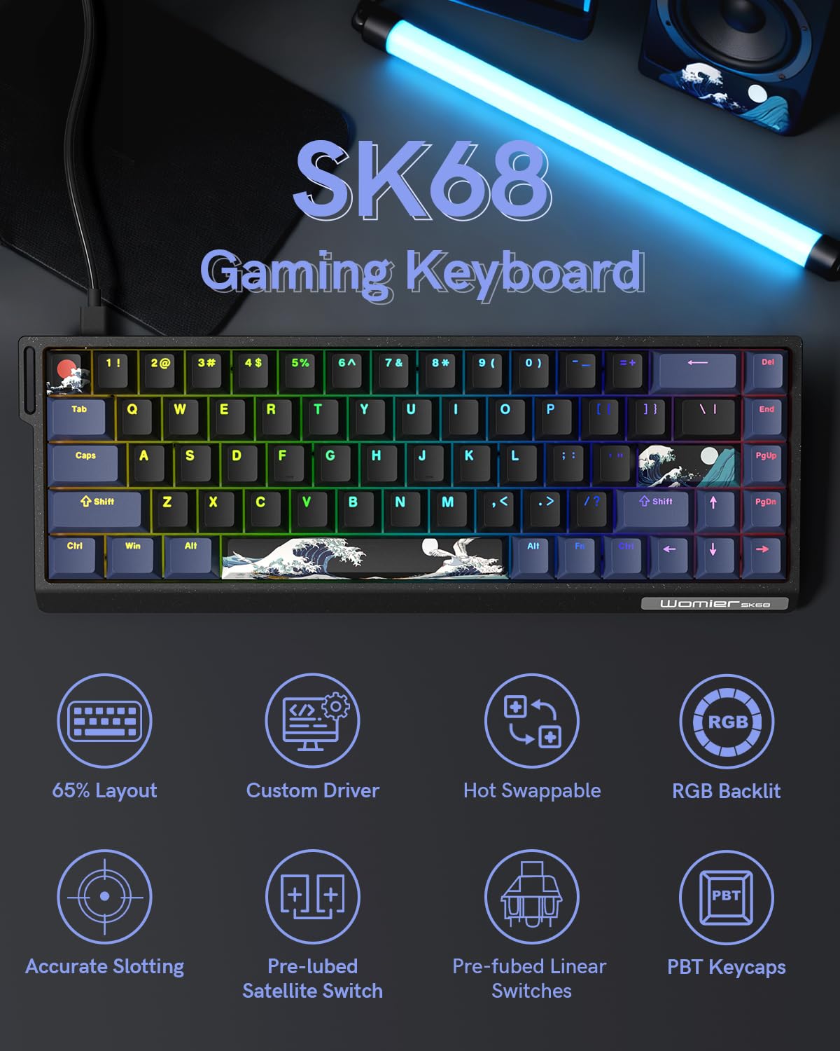 Typehaven SK68 65% Gaming Keyboard