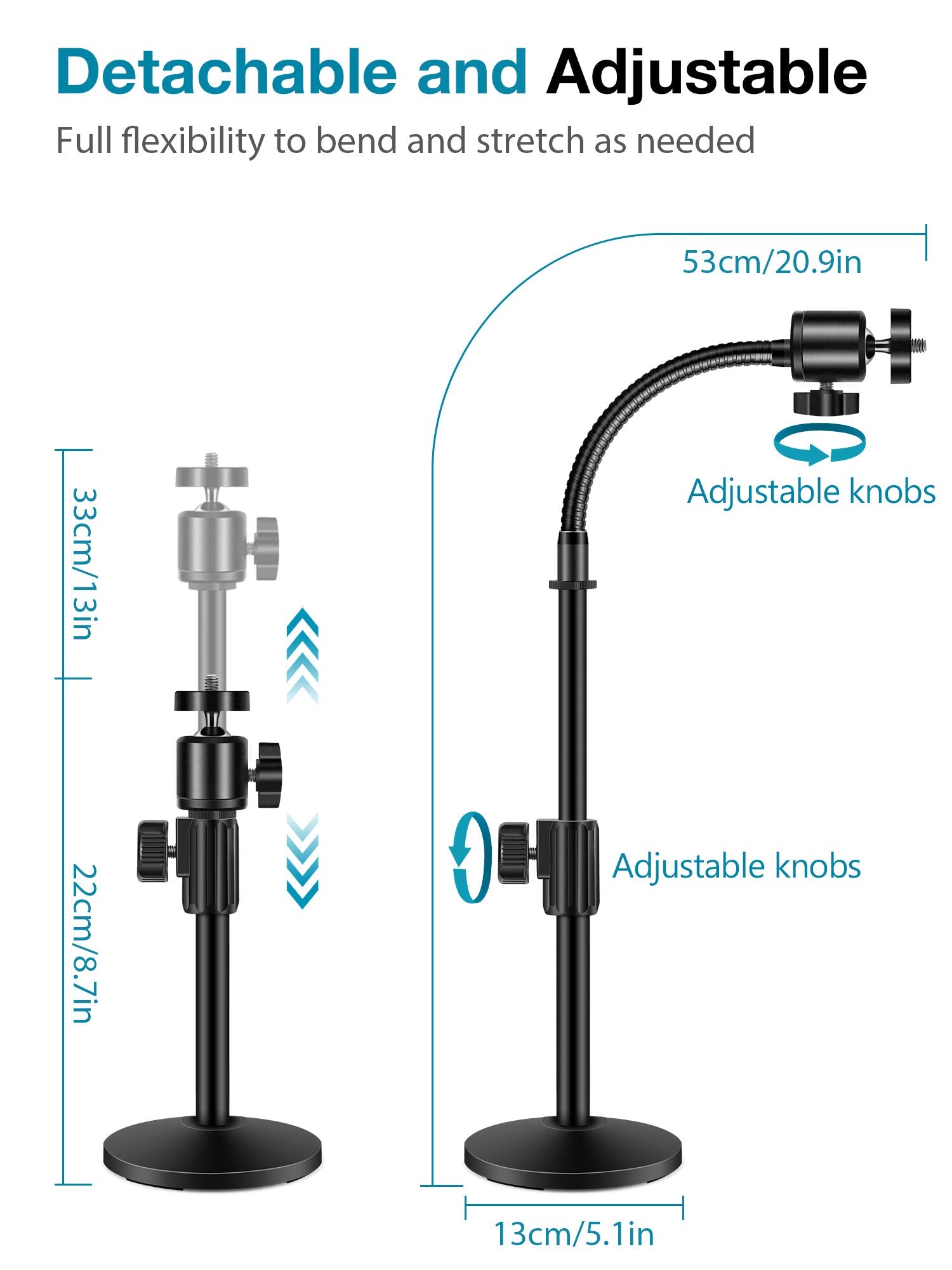 InnoGear Adjustable Webcam Desk Mount Arm for Logitech