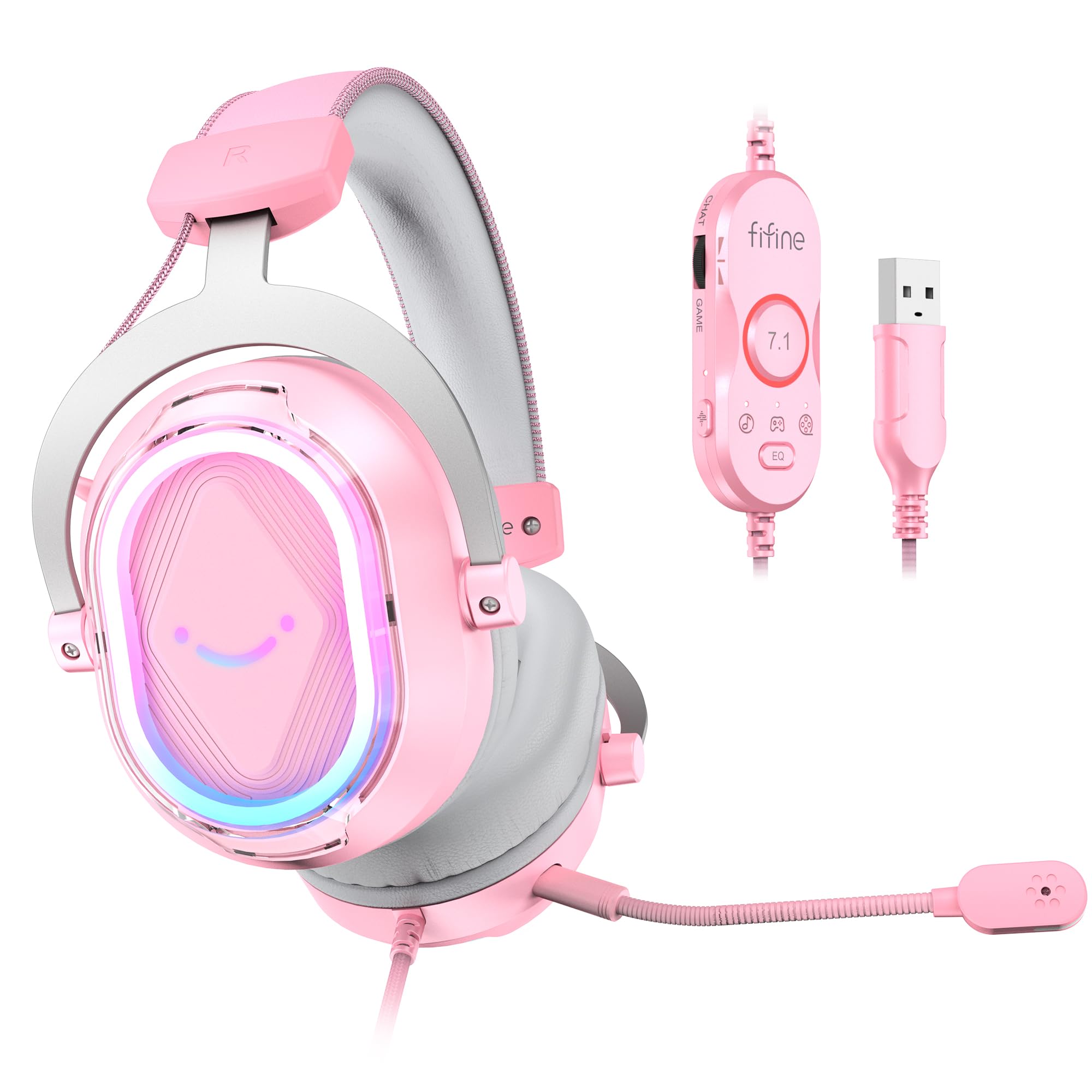 FIFINE AmpliGame H13BP 7.1 RGB Wired Gaming Headset