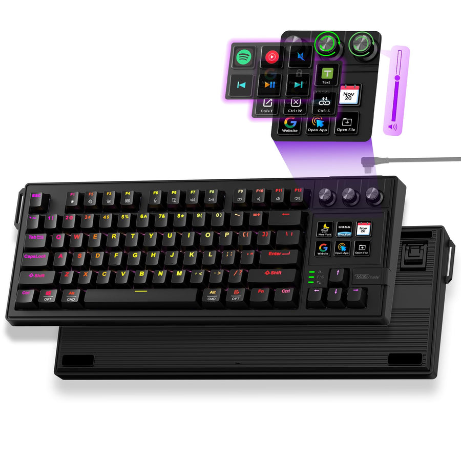 VSDINSIDE K1 Pro Programmable RGB Macro Gaming Keypad