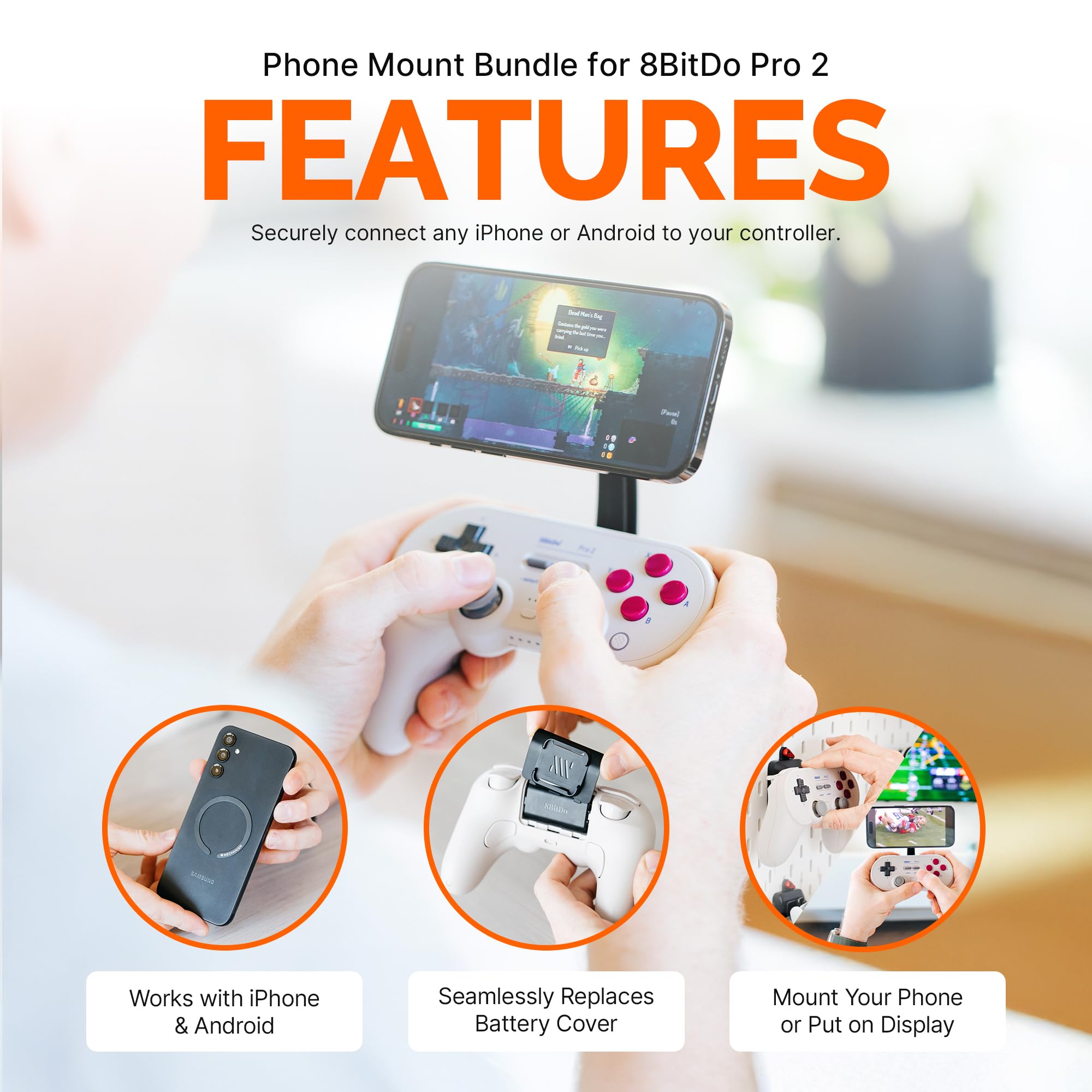 Mechanism Gaming Phone Mount & Controller Bundle