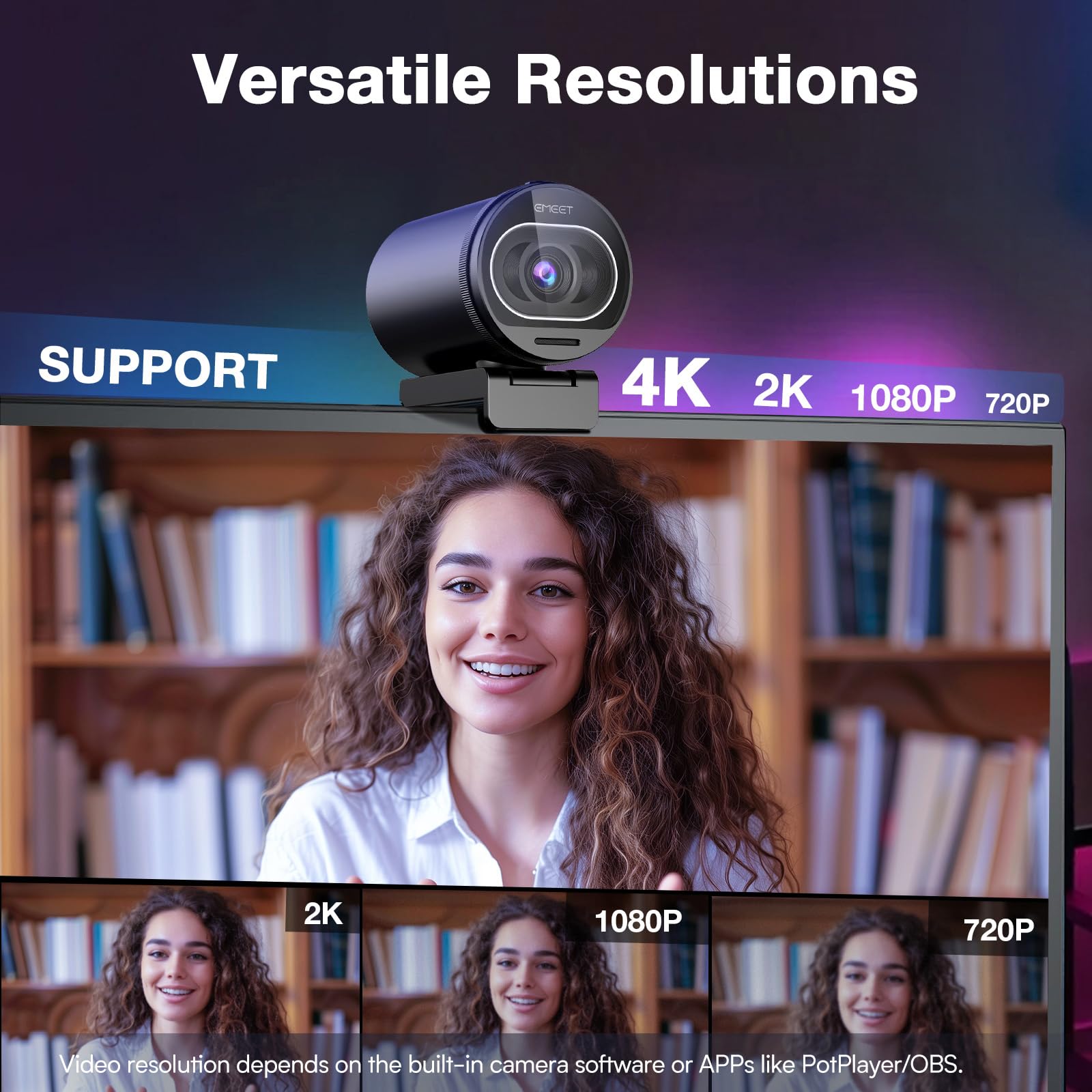 EMEET S600 Webcam for PC Streaming and Gaming