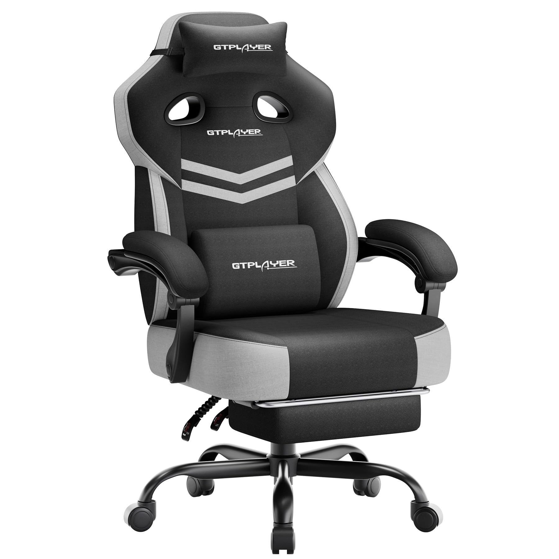 GTPLAYER Big & Tall Gaming Chair with Wide Seat & Footrest