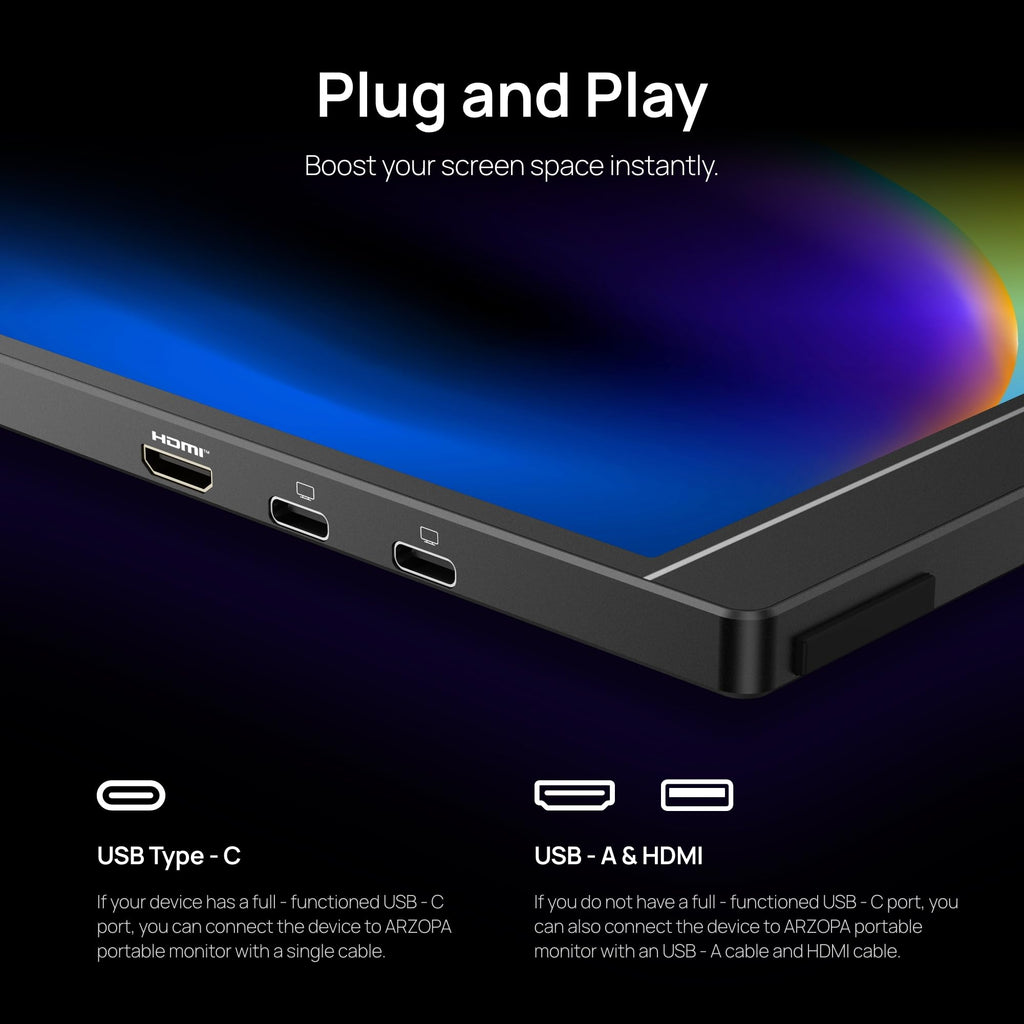 ARZOPA Color Gamut Portable Monitor for Gaming