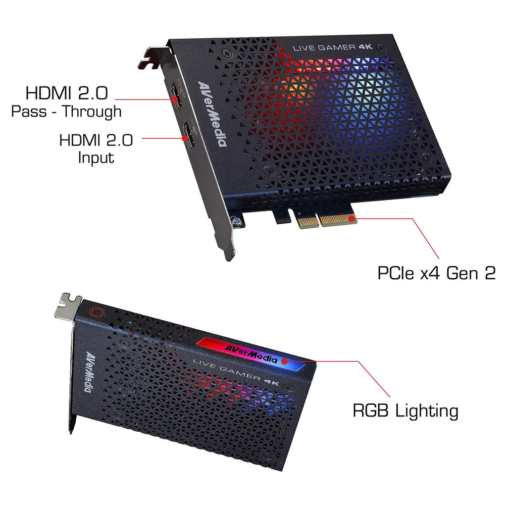 AVerMedia 4K Game Capture Card for PC Streaming