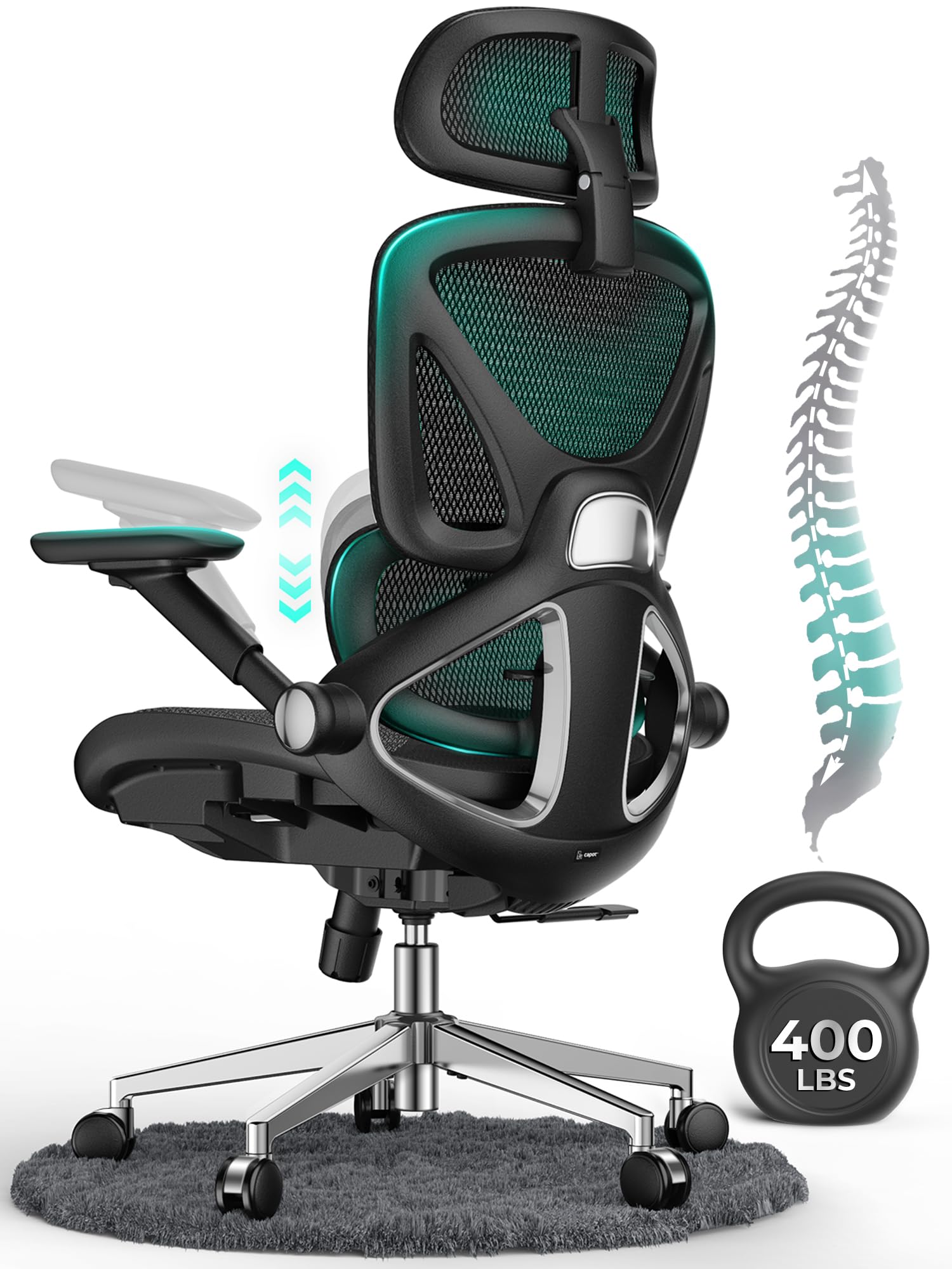 CAPOT Ergonomic Mesh Gaming Chair with Lumbar Support