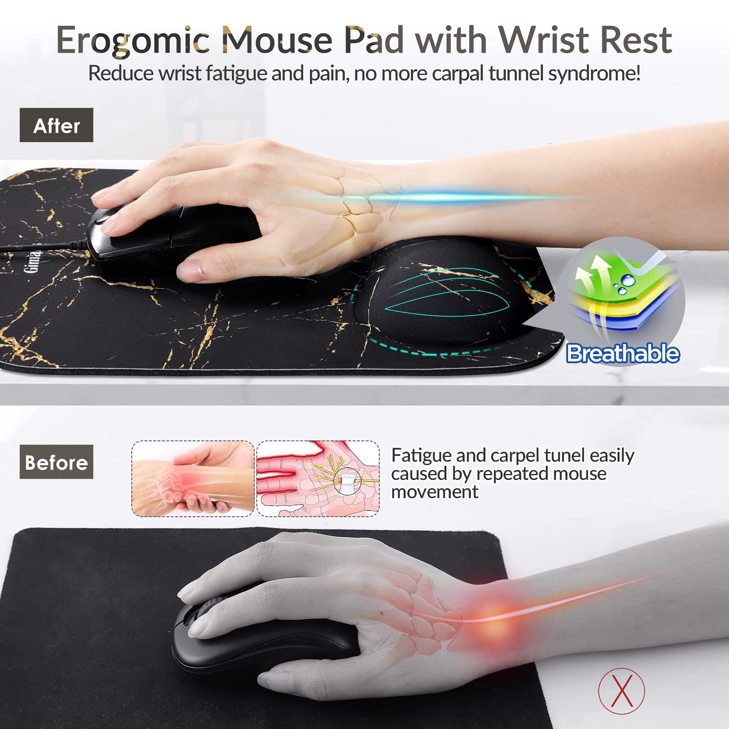 Gimars Mouse pad