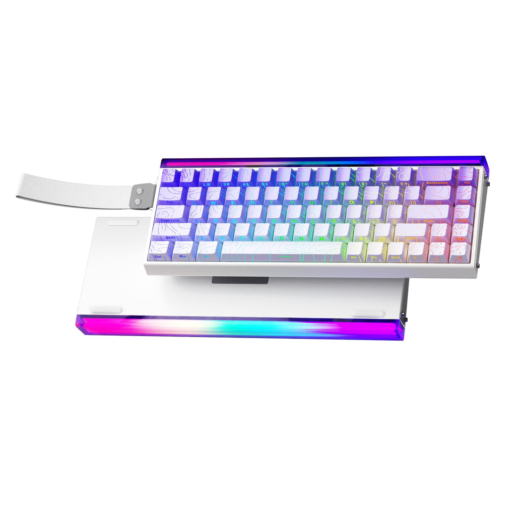 AULA HERO 68 HE Wired Gaming Keyboard, Hall Effect Keyboard with Magnetic Switch, Rapid Trigger Mode, 8KHz Polling Rate,Side Printed PBT Keycaps, RGB Lightbox&Backlit, 65% Small Keyboards for Gamer/PC