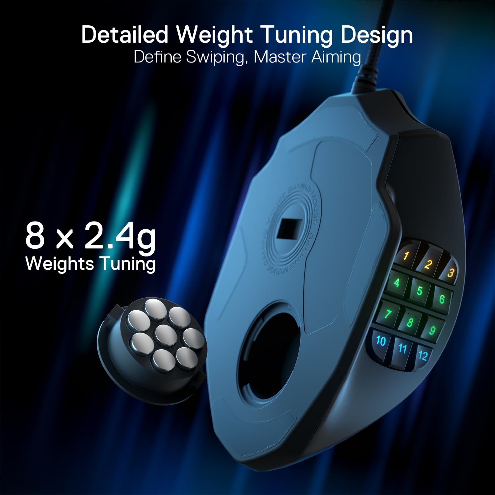 Redragon MMO Gaming Mouse w/Side Buttons