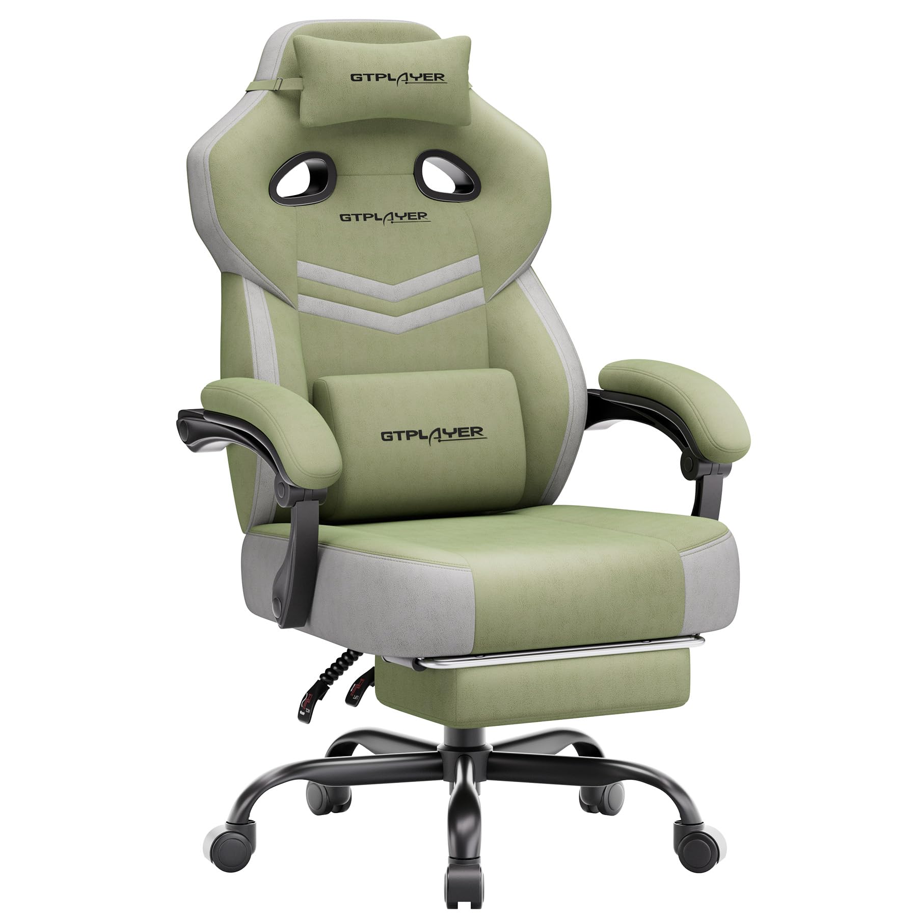GTPLAYER Big & Tall Gaming Chair with Wide Seat & Footrest