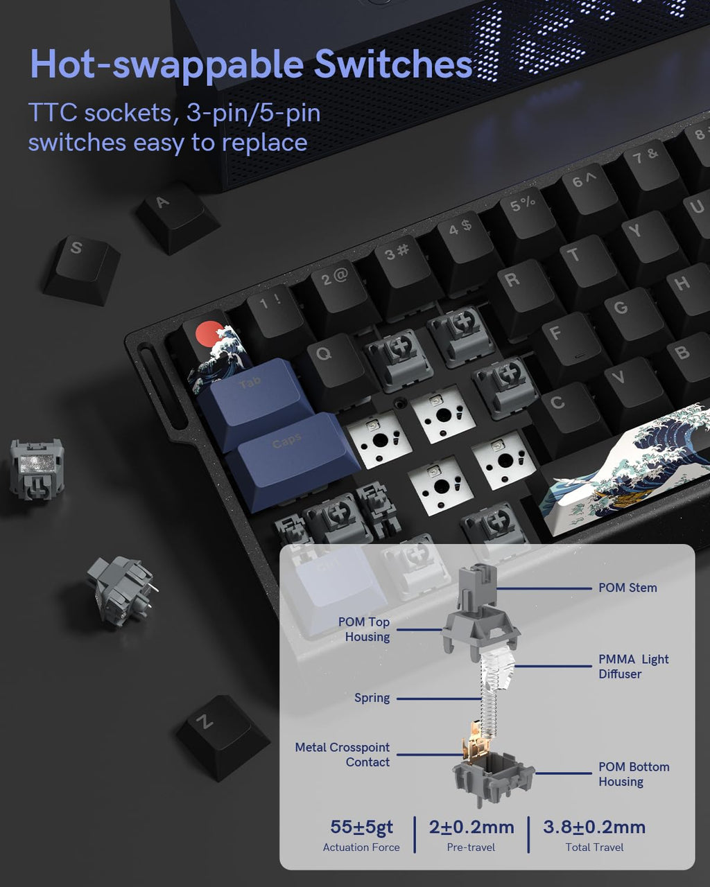 Typehaven SK68 65% Gaming Keyboard
