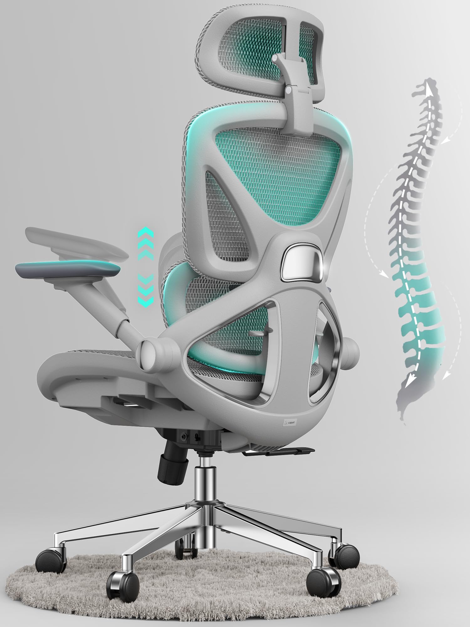 CAPOT Ergonomic Mesh Gaming Chair with Lumbar Support