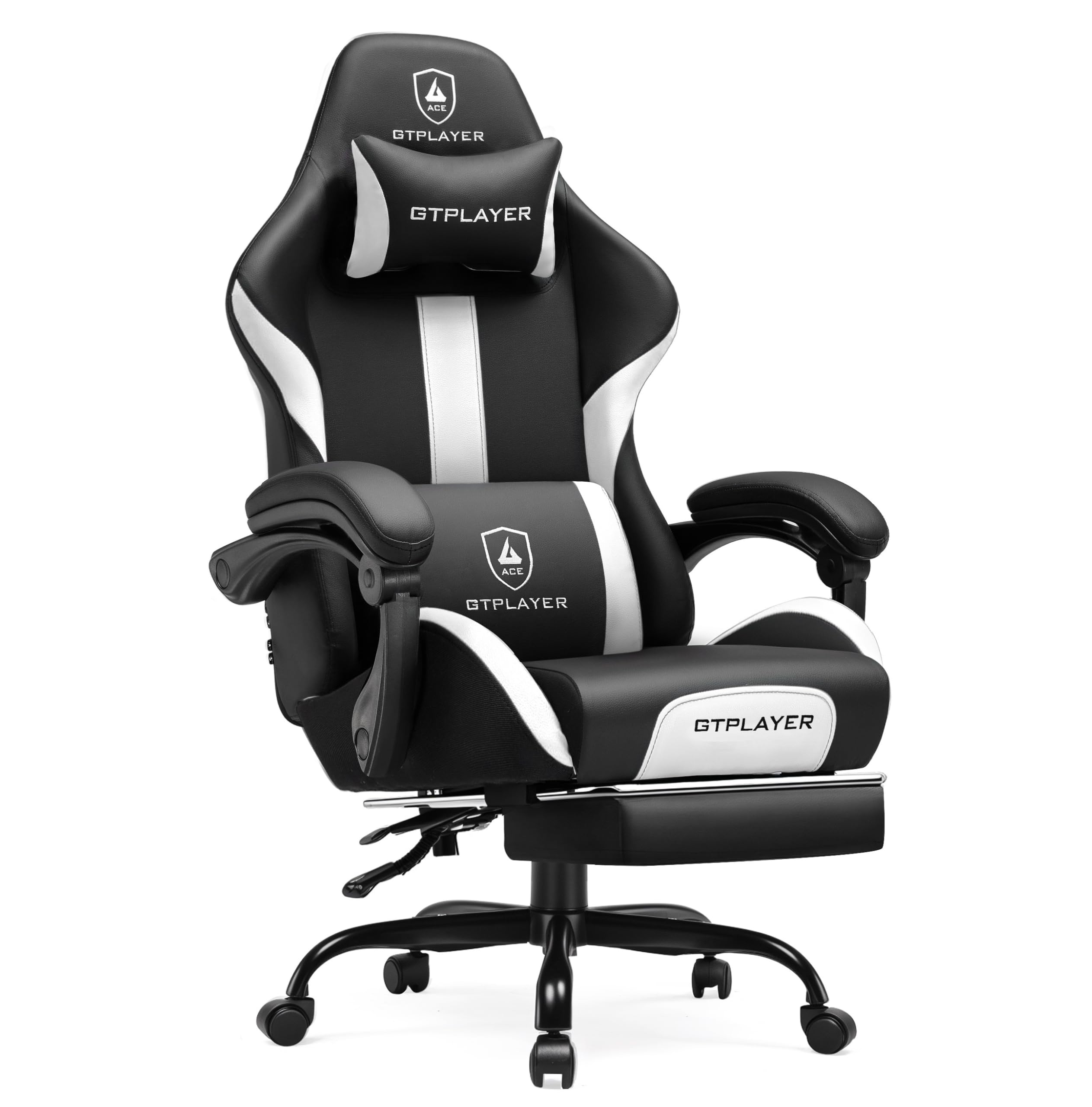 GTPLAYER Ergonomic Gaming Chair with Footrest