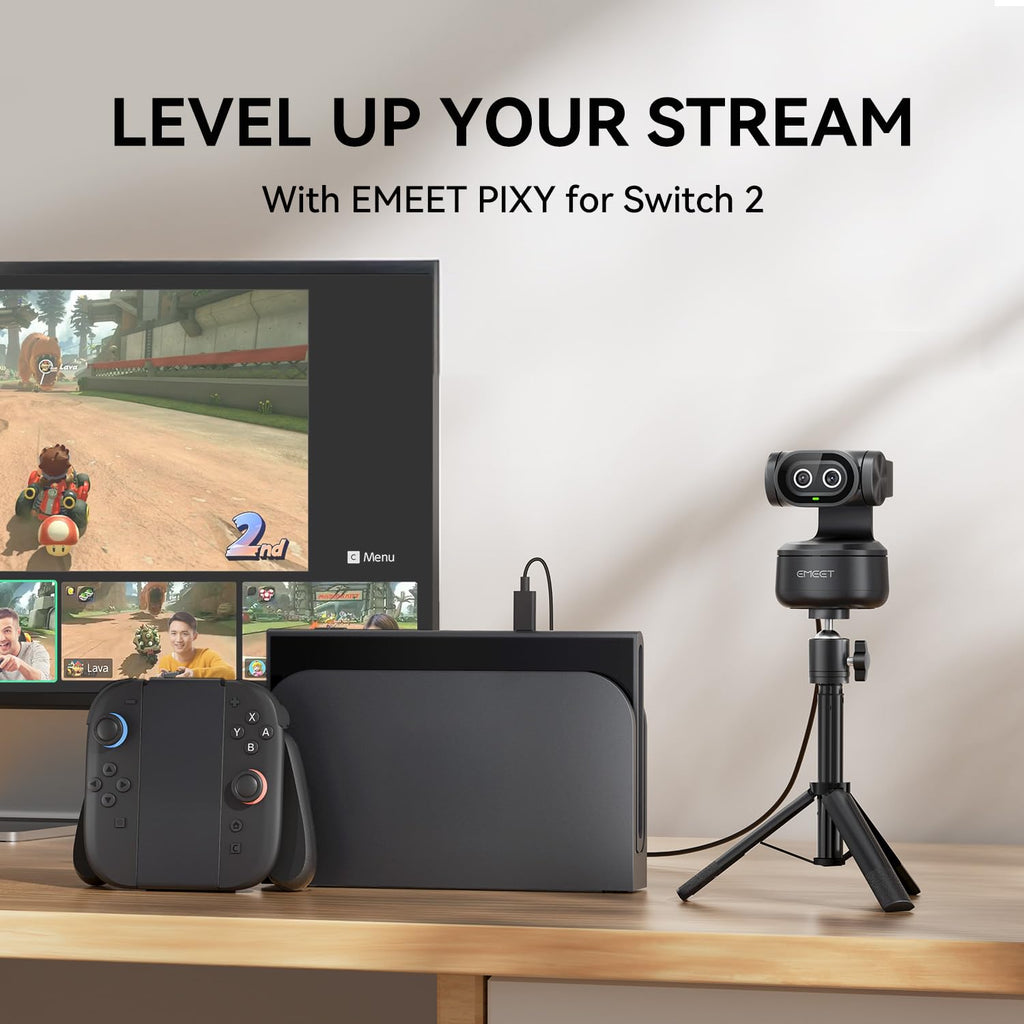 EMEET PIXY AI-Powered Webcam for Streaming and Gaming