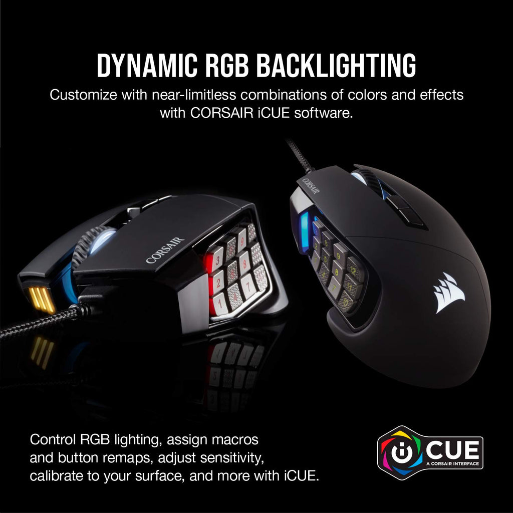Corsair Scimitar RGB Elite Wired MOBA/MMO Gaming Mouse