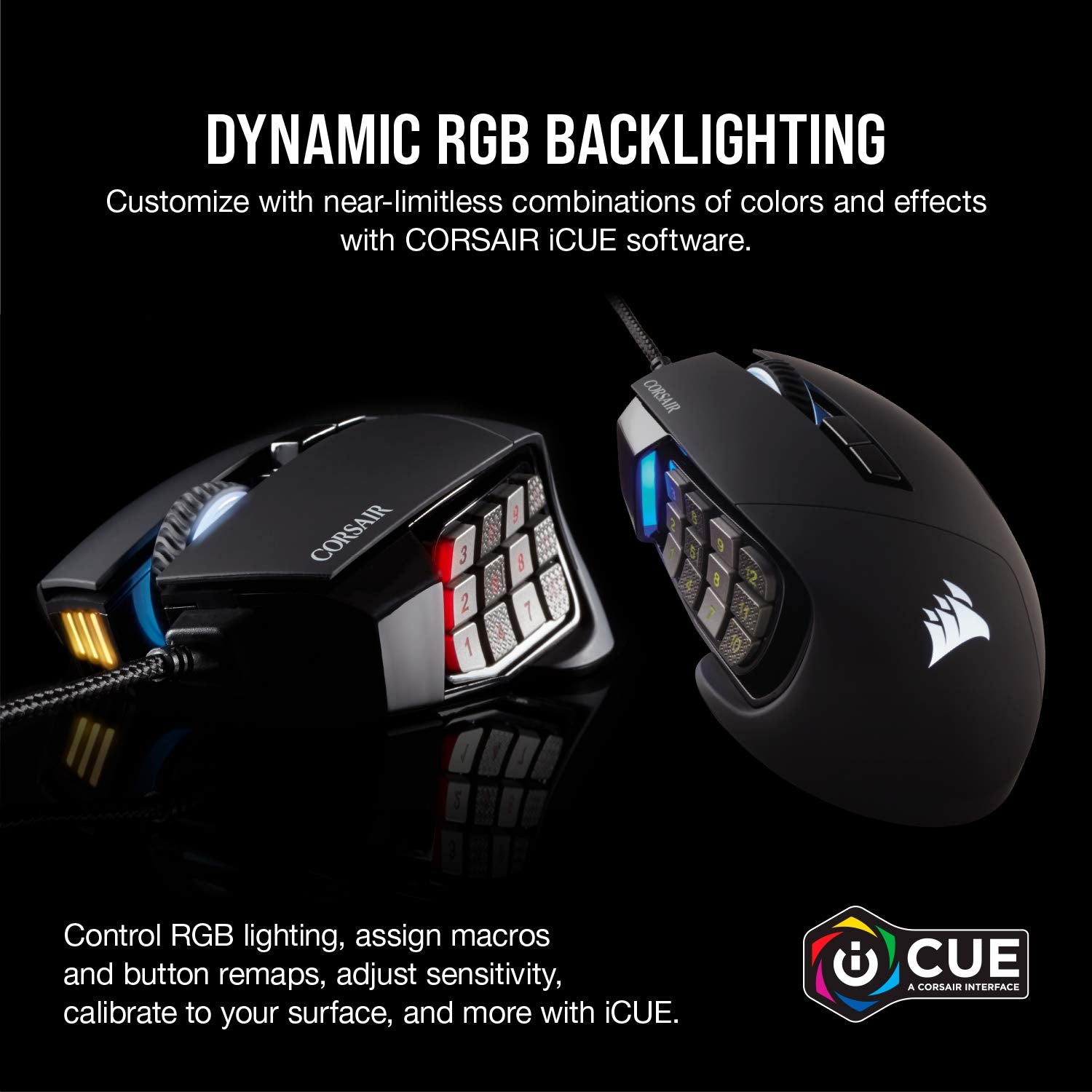 Corsair Scimitar RGB Elite Wired MOBA/MMO Gaming Mouse