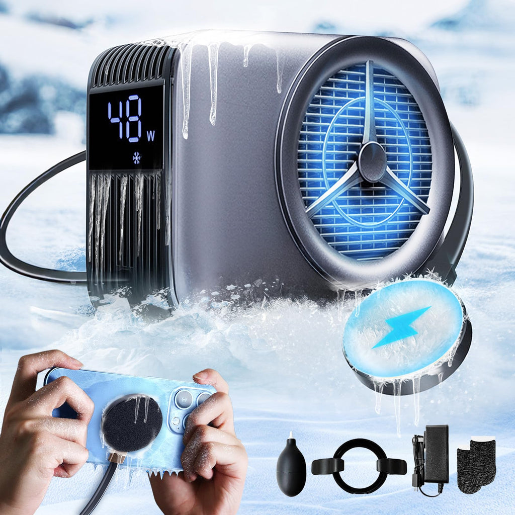 Liquid-Cooled Phone Gaming Cooler with Radiator Fan