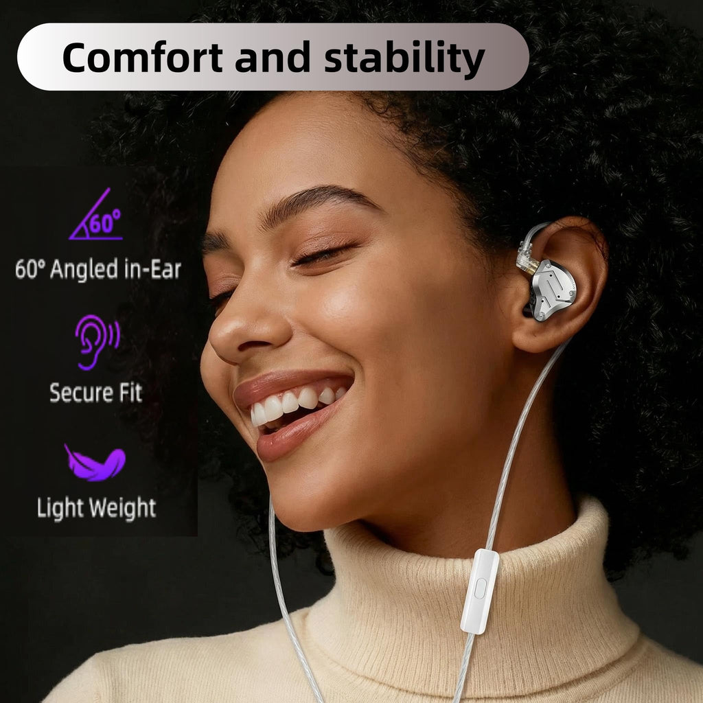 KZ ZS12 PRO 2 in Ear Monitor Headphones, 5BA+1DD 6 Hybrid Driver Gaming Earbuds Wired Earphones, HiFi Clarity Sound Immersive Bass IEMs for Gaming Musicians Singer