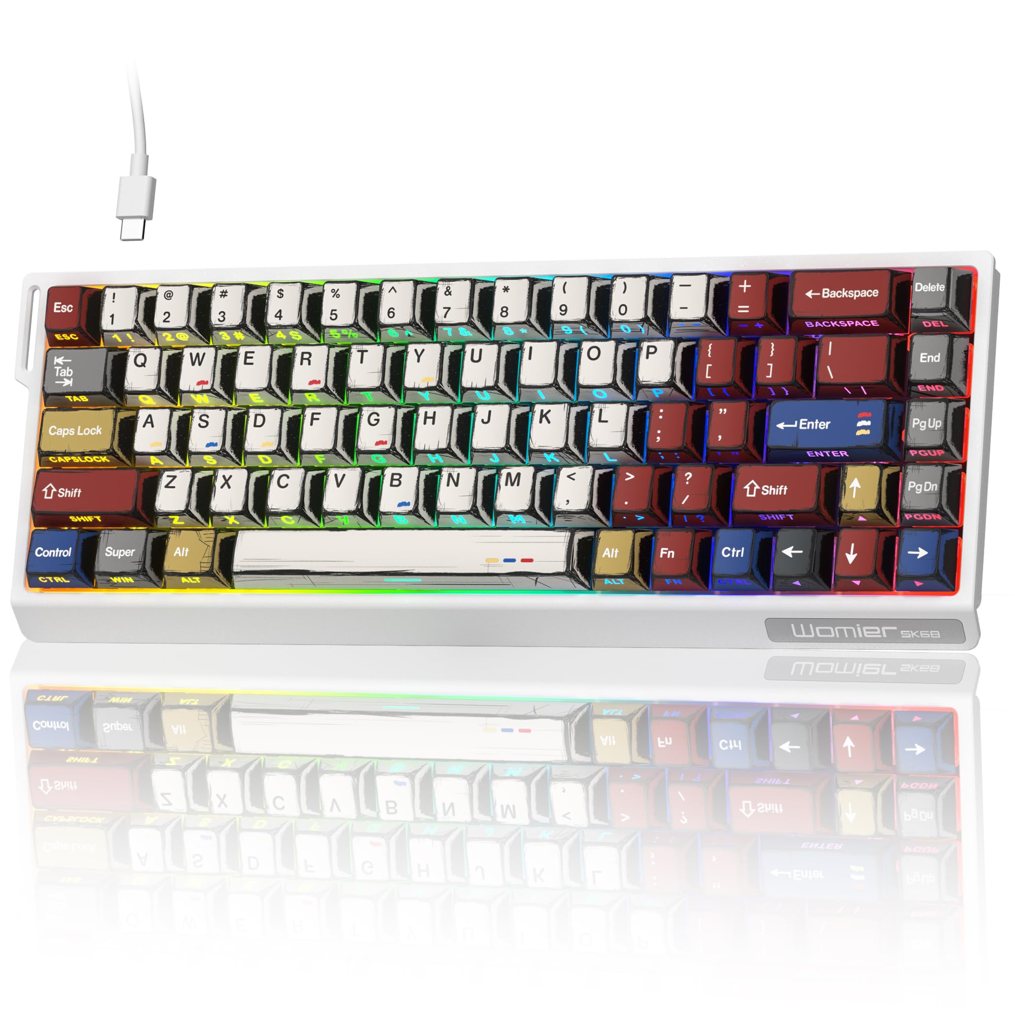 Typehaven SK68 65% Compact Gaming Keyboard for PC