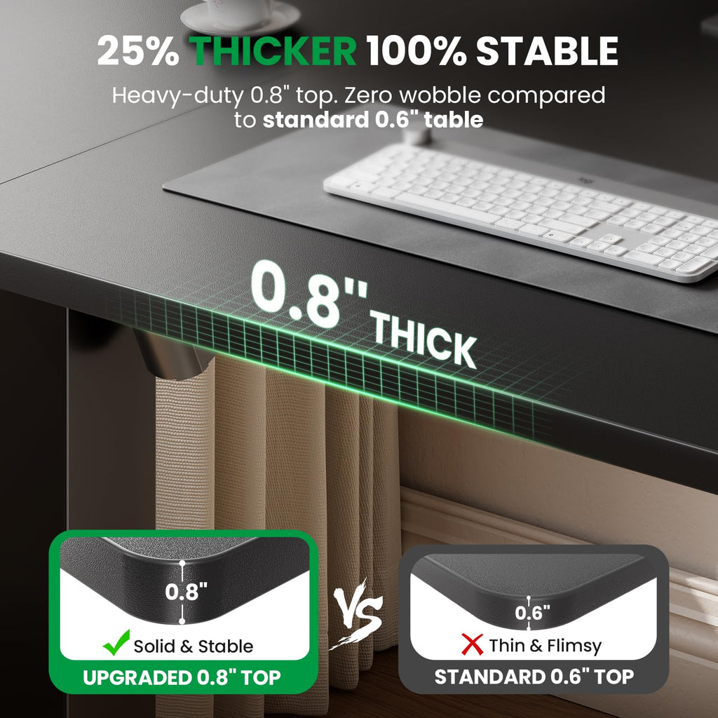 DeskShow 60-Inch Adjustable Electric Standing Desk