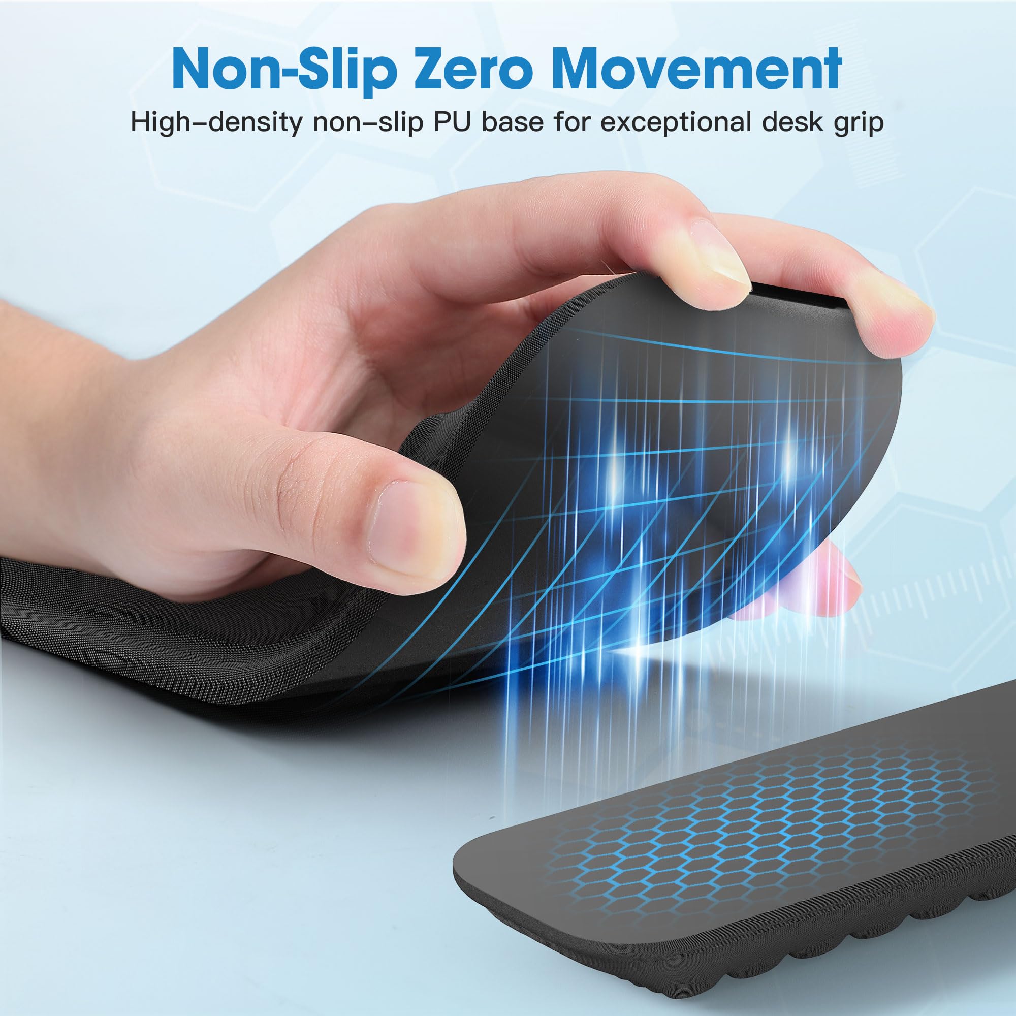MEKASS Ergonomic Wrist Rest Set for Keyboard and Mouse