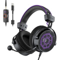 FIFINE Open Back Gaming Headset with 7.1 Surround Sound - Expansive Open Audio - USB/3.5mm Dual Wired Connection - Detachable Mic for PC, PS5, PS4, Laptop, Mac, Xbox, Mobile - Ampligame H18V Lite BP