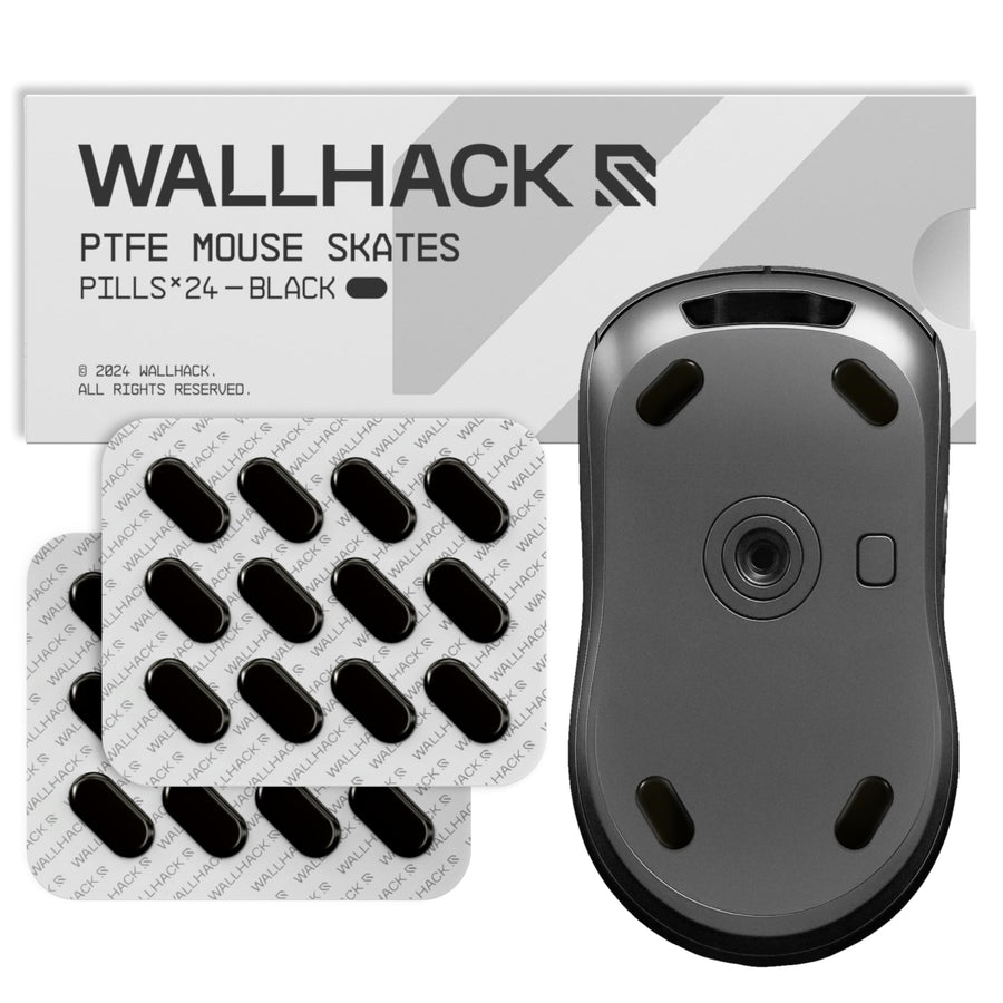 Wallhack Universal Gaming Mouse Skates for Cloth & Glass