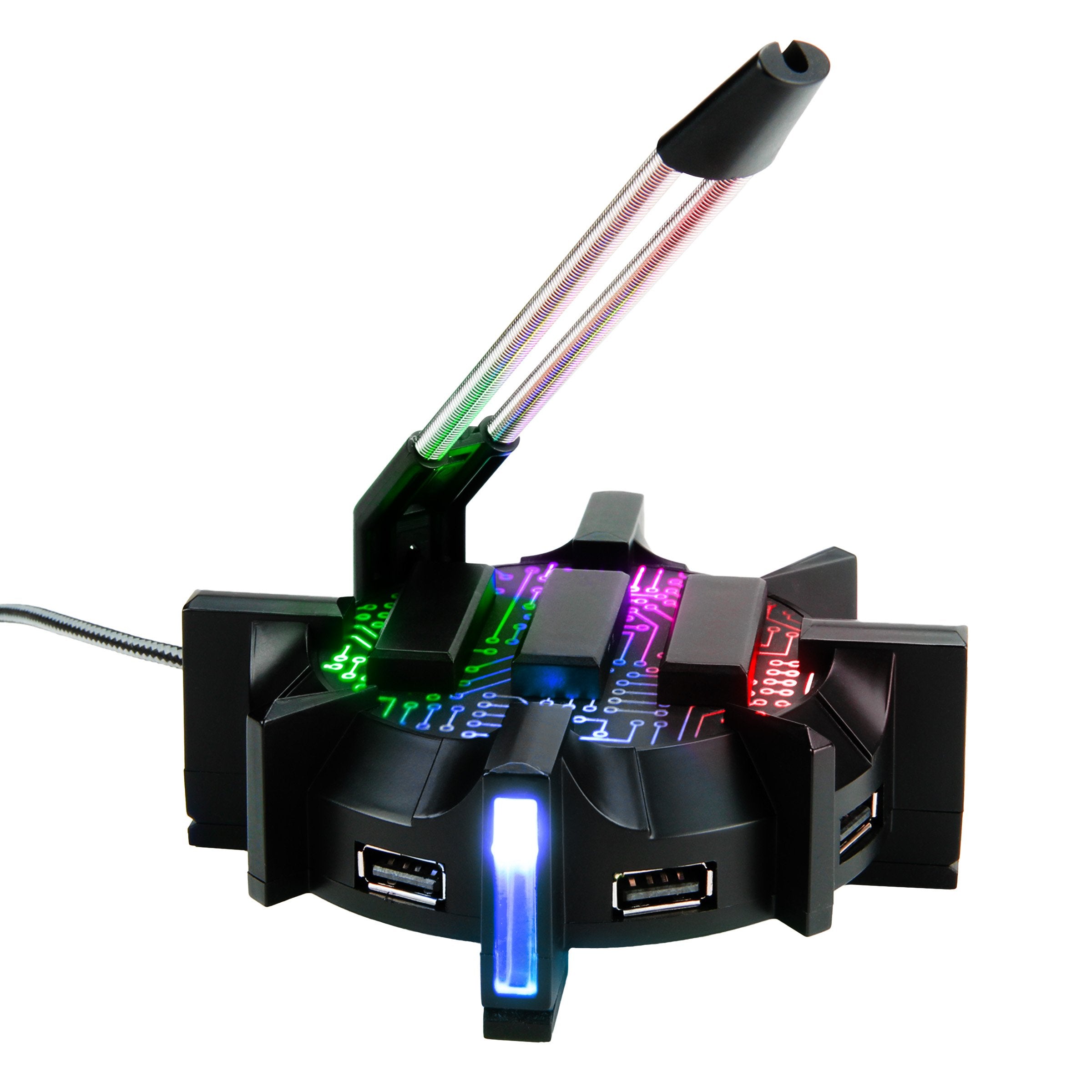 Enhance Pro RGB Gaming Mouse Bungee with 4-Port USB Hub