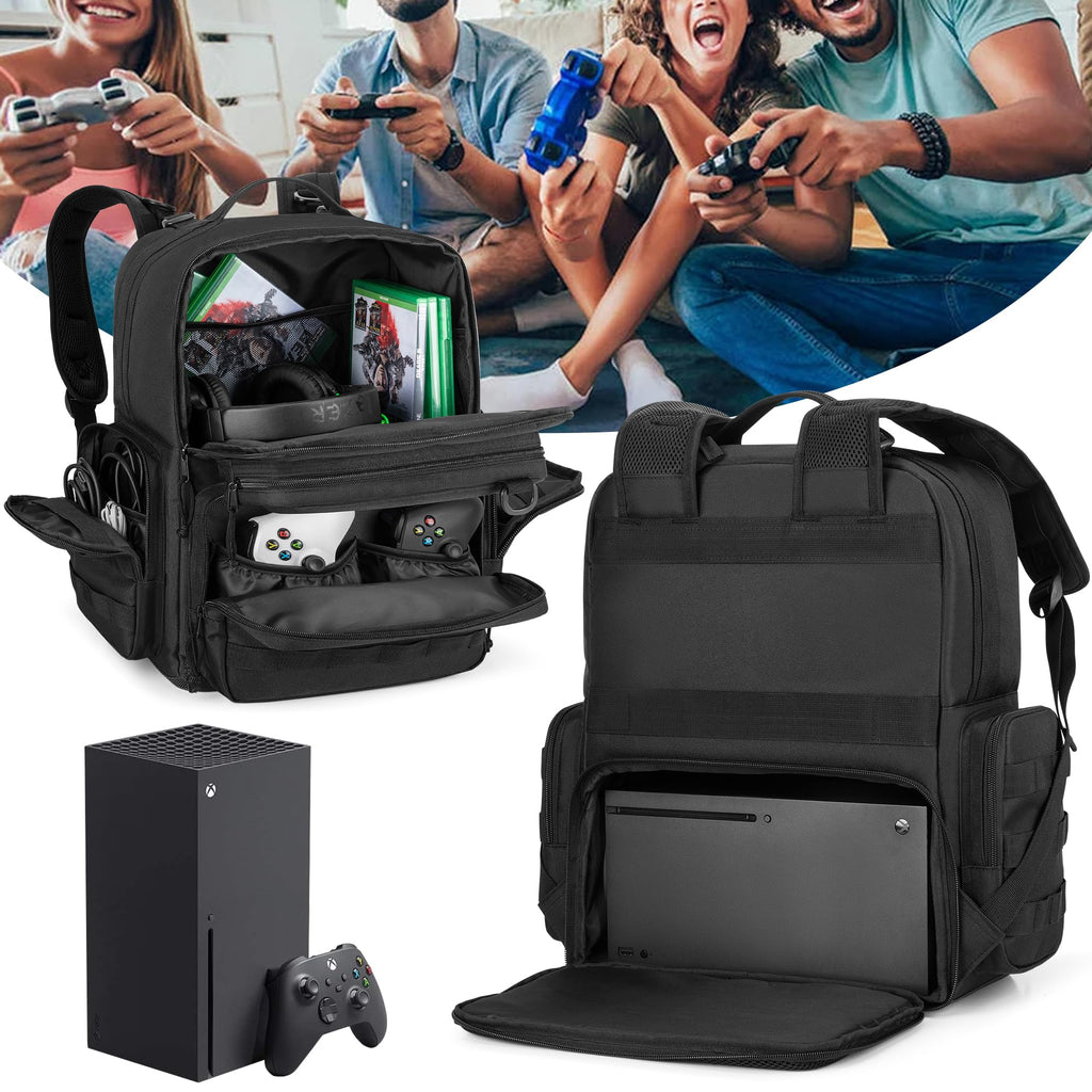 PGmoon Tactical Travel Backpack for Xbox Series X