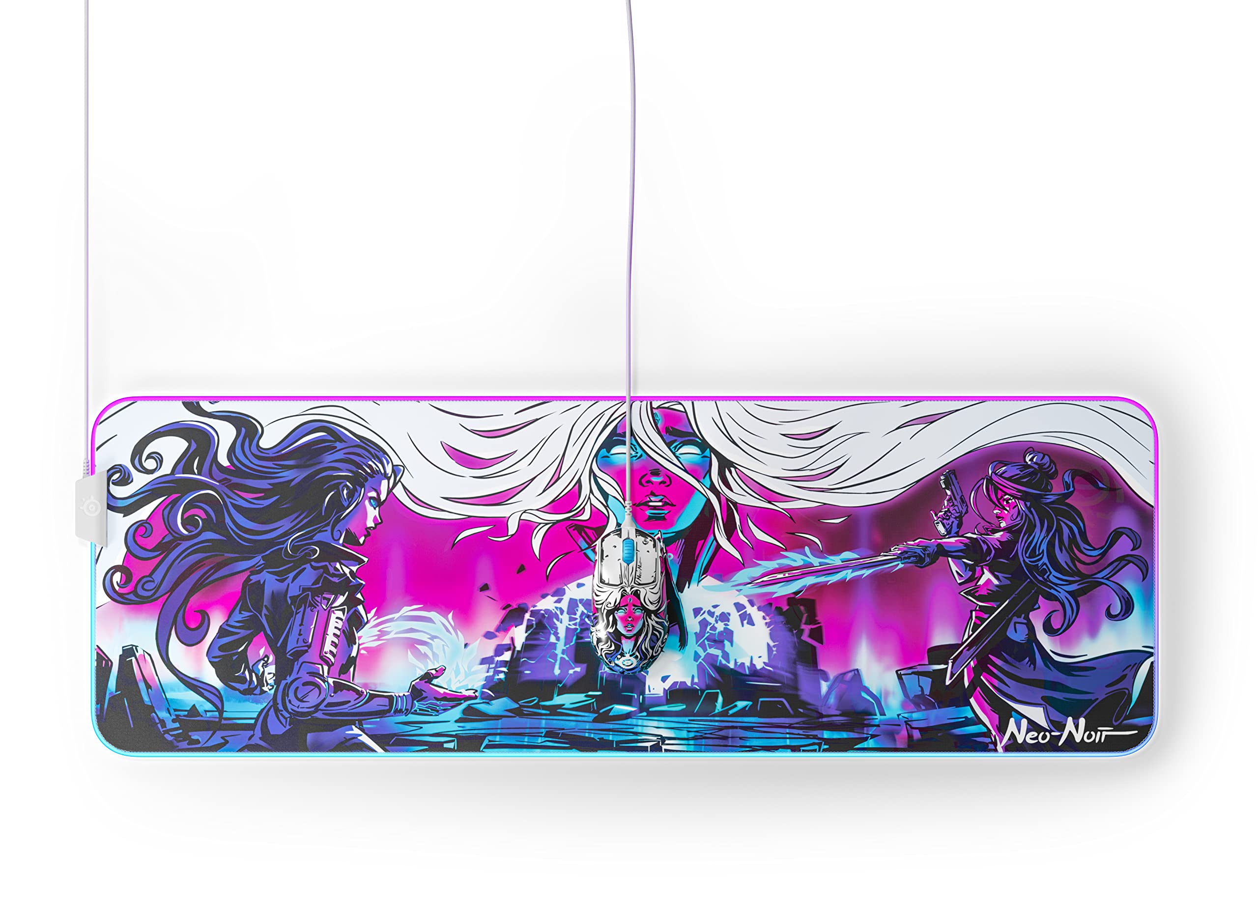 SteelSeries QcK Gaming Mouse Pad - Large Cloth - Optimized for Gaming Sensors
