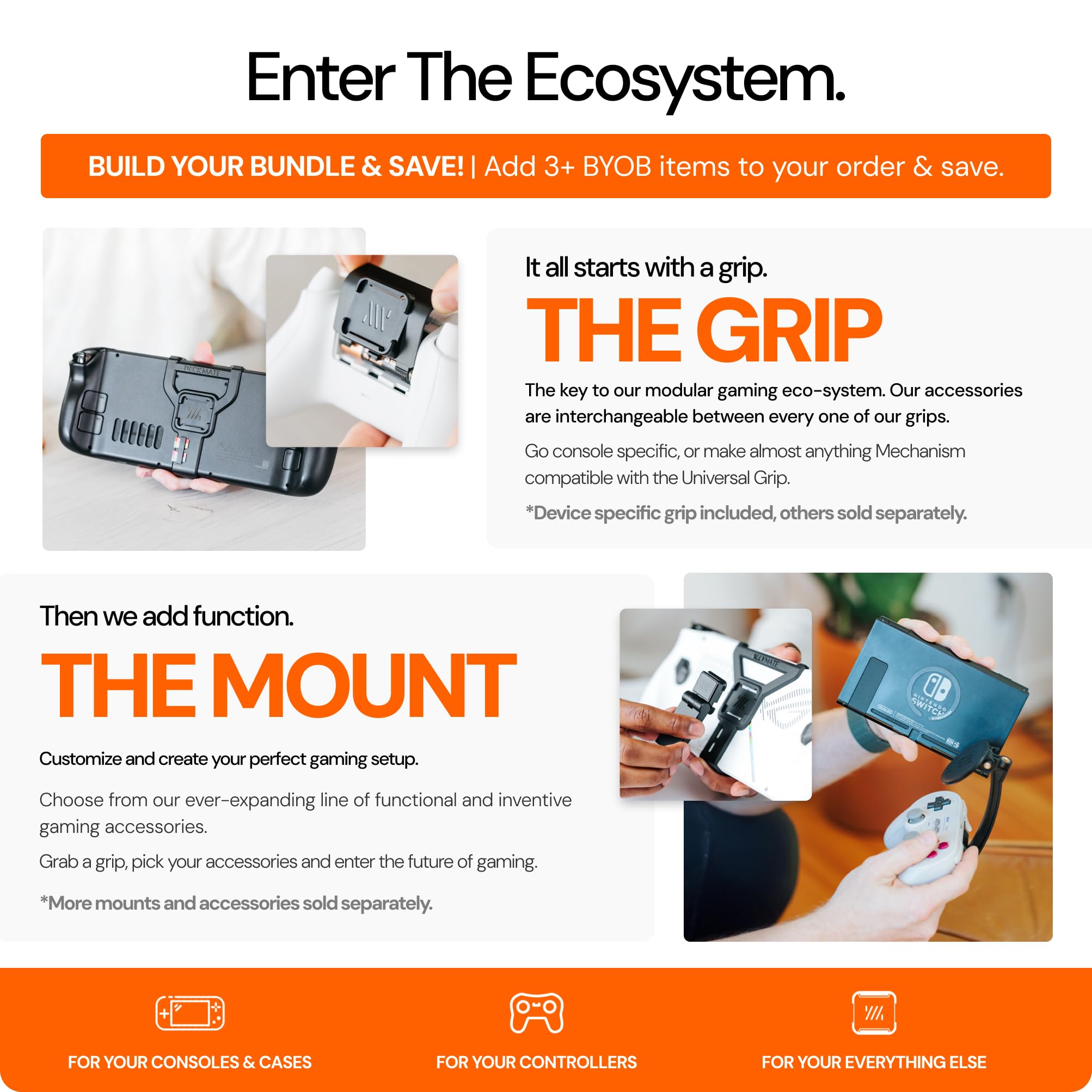 Mechanism Gaming Phone Mount & Controller Bundle