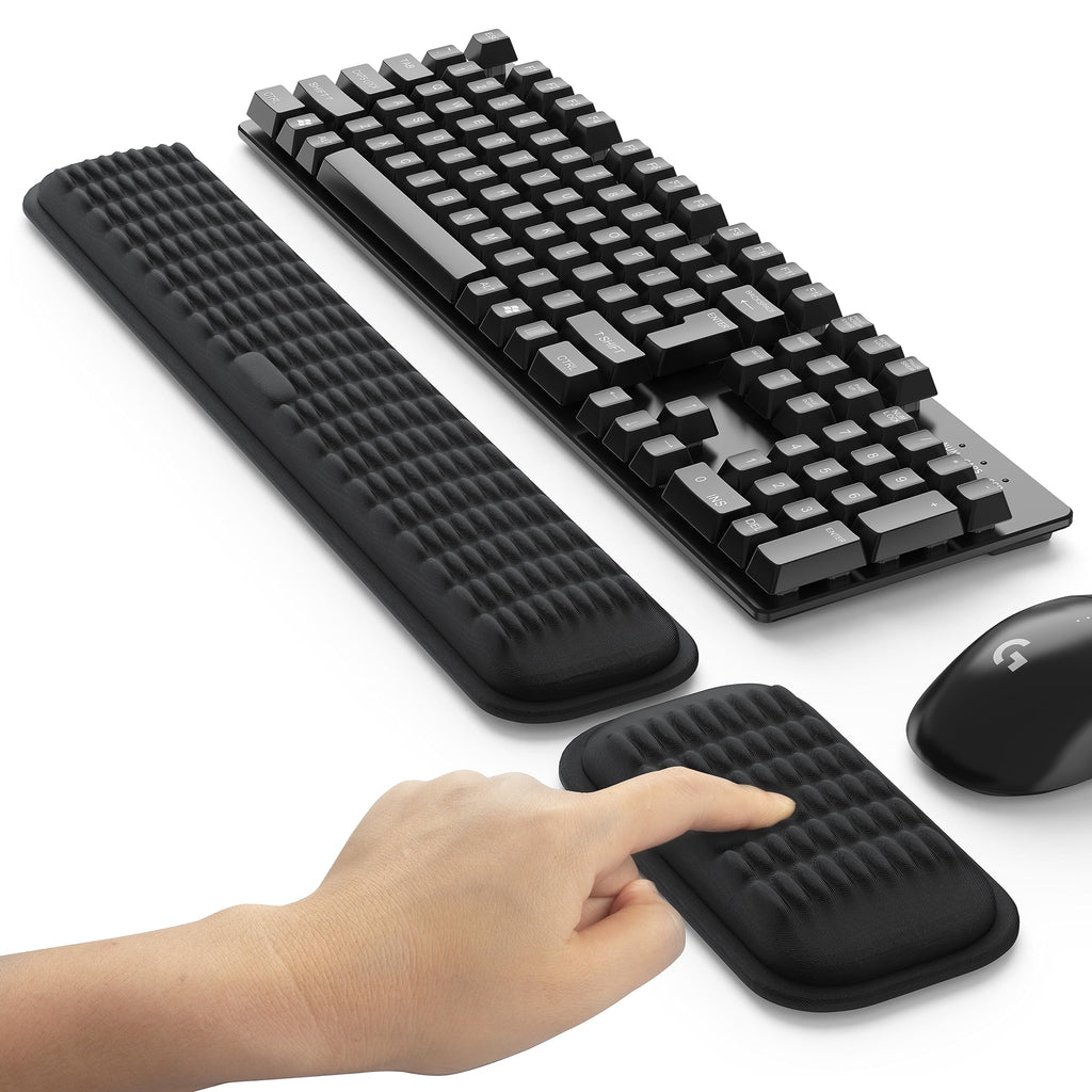 MEKASS Ergonomic Wrist Rest Set for Keyboard and Mouse