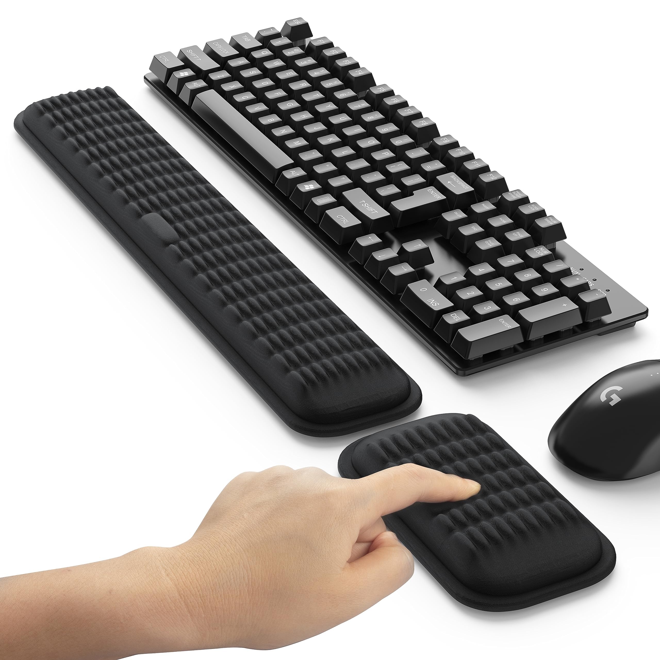 MEKASS Ergonomic Wrist Rest Set for Keyboard and Mouse